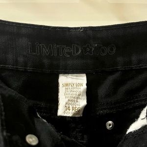 Y2K Limited Too Low Rise Flare Jeans Black